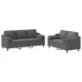 Juego de sofás con cojines 2 piezas tela gris oscuro by , Sofas - Ref: Foro24-3201851, Price: 503,66 €, Discount: %