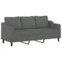 Juego de sofás con cojines 2 piezas tela gris oscuro by , Sofas - Ref: Foro24-3201851, Price: 503,66 €, Discount: %