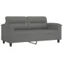 Juego de sofás con cojines 2 piezas tela microfibra gris oscuro by , Sofas - Ref: Foro24-3202316, Price: 466,82 €, Discount: %