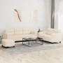 Juego de sofás con cojines 3 piezas tela microfibra beige by , Sofas - Ref: Foro24-3202349, Price: 643,71 €, Discount: %