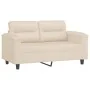 Juego de sofás con cojines 3 piezas tela microfibra beige by , Sofas - Ref: Foro24-3202337, Price: 595,83 €, Discount: -5%%