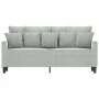 Sofá de 2 plazas de terciopelo gris claro 140 cm by , Sofas - Ref: Foro24-359303, Price: 226,95 €, Discount: %