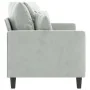 Sofá de 2 plazas de terciopelo gris claro 140 cm by , Sofas - Ref: Foro24-359303, Price: 226,95 €, Discount: %