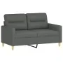 Juego de sofás con cojines 4 piezas tela gris oscuro by , Sofas - Ref: Foro24-3201561, Price: 690,17 €, Discount: %