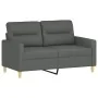 Juego de sofás con cojines 3 piezas tela gris oscuro by , Sofas - Ref: Foro24-3201625, Price: 560,04 €, Discount: %