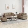 Juego de sofás con cojines 3 piezas cuero sintético capuchino by , Sofas - Ref: Foro24-3202169, Price: 524,31 €, Discount: -5%%