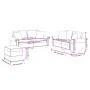 Juego de sofás con cojines 3 piezas cuero sintético capuchino by , Sofas - Ref: Foro24-3202169, Price: 524,31 €, Discount: -5%%