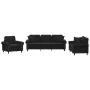 Juego de sofás con cojines 3 piezas terciopelo negro de , Sofás - Ref: Foro24-3202195, Precio: 748,29 €, Descuento: %