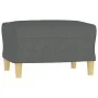Juego de sofás con cojines 3 piezas tela gris oscuro by , Sofas - Ref: Foro24-3202143, Price: 560,62 €, Discount: %