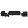 Juego de sofás con cojines 4 piezas terciopelo negro by , Sofas - Ref: Foro24-3202205, Price: 856,67 €, Discount: %