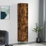 Aparador de madera contrachapada roble ahumado 34,5x34x180 cm | Foro24.es | Tu tienda online para hogar, jardín y más Foro24.es