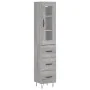 Aparador alto madera contrachapada gris Sonoma 34,5x34x180 cm by , Sideboards - Ref: Foro24-3199271, Price: 117,66 €, Discoun...