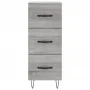 Aparador alto madera contrachapada gris Sonoma 34,5x34x180 cm by , Sideboards - Ref: Foro24-3199271, Price: 117,66 €, Discoun...