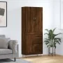 Aparador alto madera contrachapada marrón roble 69,5x34x180 cm | Foro24.es | Tu tienda online para hogar, jardín y más Foro24.es