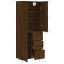 Aparador alto madera contrachapada marrón roble 69,5x34x180 cm | Foro24.es | Tu tienda online para hogar, jardín y más Foro24.es