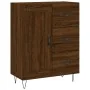 Aparador alto madera contrachapada marrón roble 69,5x34x180 cm | Foro24.es | Tu tienda online para hogar, jardín y más Foro24.es