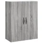 Aparador alto madera contrachapada gris sonoma 69,5x34x180 cm de , Aparadores - Ref: Foro24-3198119, Precio: 120,52 €, Descue...
