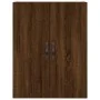 Aparador alto madera contrachapada marrón roble 69,5x34x180 cm de , Aparadores - Ref: Foro24-3198184, Precio: 153,22 €, Descu...