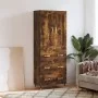 Aparador alto madera contrachapada roble ahumado 69,5x34x180 cm | Foro24.es | Tu tienda online para hogar, jardín y más Foro24.es