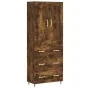Aparador alto madera contrachapada roble ahumado 69,5x34x180 cm | Foro24.es | Tu tienda online para hogar, jardín y más Foro24.es
