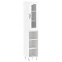 Aparador alto madera contrachapada blanco brillo 34,5x34x180 cm by , Sideboards - Ref: Foro24-3199395, Price: 97,08 €, Discou...