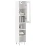 Aparador alto madera contrachapada blanco brillo 34,5x34x180 cm by , Sideboards - Ref: Foro24-3199395, Price: 97,08 €, Discou...