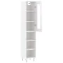 Aparador alto madera contrachapada blanco brillo 34,5x34x180 cm by , Sideboards - Ref: Foro24-3199395, Price: 97,08 €, Discou...
