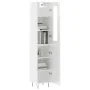 Aparador alto madera contrachapada blanco brillo 34,5x34x180 cm de , Aparadores - Ref: Foro24-3199523, Precio: 108,72 €, Desc...