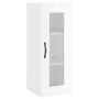 Aparador alto madera contrachapada blanco brillo 34,5x34x180 cm de , Aparadores - Ref: Foro24-3199523, Precio: 108,72 €, Desc...