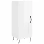 Aparador alto madera contrachapada blanco brillo 34,5x34x180 cm de , Aparadores - Ref: Foro24-3199523, Precio: 108,72 €, Desc...