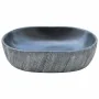 Lavabo sobre encimera ovalado cerámica negro y gris 47x33x13 cm de , Lavabos - Ref: Foro24-155068, Precio: 132,24 €, Descuent...