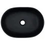 Lavabo sobre encimera ovalado cerámica negro y gris 47x33x13 cm de , Lavabos - Ref: Foro24-155068, Precio: 132,24 €, Descuent...