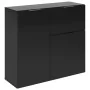 FMD Cómoda con cajón y puertas negro 89,1x31,7x81,3 cm von , Schubladen - Ref: Foro24-447416, Preis: 206,84 €, Rabatt: %