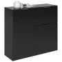 FMD Cómoda con cajón y puertas negro 89,1x31,7x81,3 cm von , Schubladen - Ref: Foro24-447416, Preis: 206,84 €, Rabatt: %