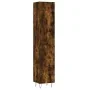 Aparador de madera contrachapada roble ahumado 34,5x34x180 cm by , Sideboards - Ref: Foro24-3198822, Price: 103,89 €, Discoun...