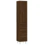 Aparador alto madera contrachapada roble marrón 34,5x34x180 cm by , Sideboards - Ref: Foro24-3198888, Price: 109,19 €, Discou...