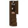 Aparador alto madera contrachapada roble marrón 34,5x34x180 cm by , Sideboards - Ref: Foro24-3198888, Price: 109,19 €, Discou...