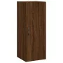 Aparador alto madera contrachapada roble marrón 34,5x34x180 cm by , Sideboards - Ref: Foro24-3198888, Price: 109,19 €, Discou...