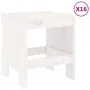 Juego de comedor de jardín 17 piezas madera maciza pino blanco de , Conjuntos de jardín - Ref: Foro24-3157728, Precio: 859,91...