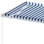 Toldo de pie manual azul y blanco 450x300 cm de vidaXL, Toldos - Ref: Foro24-3069556, Precio: 493,90 €, Descuento: %