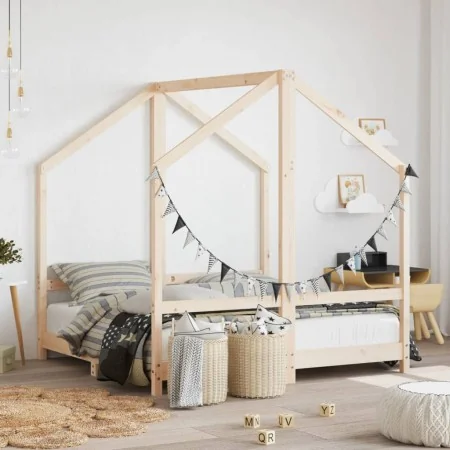 Estructura de cama deniños madera maciza de pino 2x(70x140) cm | Foro24.es | Tu tienda online para hogar, jardín y más Foro24.es