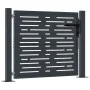 Puerta de jardín acero gris antracita diseño cuadrado 105x105cm de , Puertas de jardín - Ref: Foro24-153191, Precio: 197,73 €...