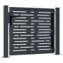 Puerta de jardín acero gris antracita diseño cuadrado 105x105cm de , Puertas de jardín - Ref: Foro24-153191, Precio: 197,73 €...