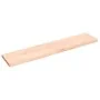 Estante de pared madera maciza roble sin tratar 140x30x(2-4) cm by , Shelves and shelves - Ref: Foro24-363580, Price: 44,60 €...