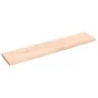 Estante de pared madera maciza roble sin tratar 140x30x(2-4) cm by , Shelves and shelves - Ref: Foro24-363580, Price: 44,60 €...
