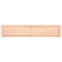 Estante de pared madera maciza roble sin tratar 140x30x(2-4) cm by , Shelves and shelves - Ref: Foro24-363580, Price: 44,60 €...