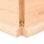 Estante de pared madera maciza roble sin tratar 140x30x(2-4) cm by , Shelves and shelves - Ref: Foro24-363580, Price: 44,60 €...