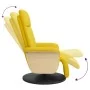 Sillón reclinable con reposapiés tela amarillo claro | Foro24.es | Tu tienda online para hogar, jardín y más Foro24.es