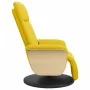 Sillón reclinable de masaje con reposapiés tela amarillo claro | Foro24.es | Tu tienda online para hogar, jardín y más Foro24.es