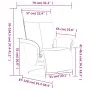 Sillón reclinable de masaje con reposapiés tela amarillo claro | Foro24.es | Tu tienda online para hogar, jardín y más Foro24.es